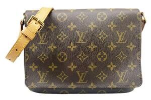 Louis Vuitton Monogram Musette Tango Bag Canvas 2Way Shoulder Bag Brown